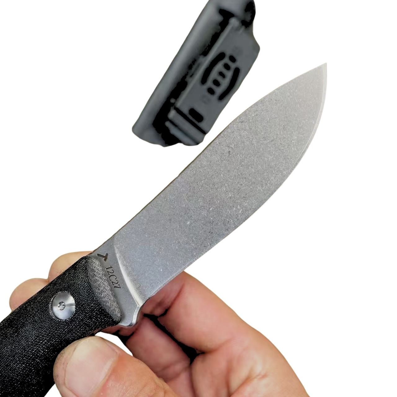 JEMade Semi Skinner fixed hunting knife with G10 handle and kydex sheath