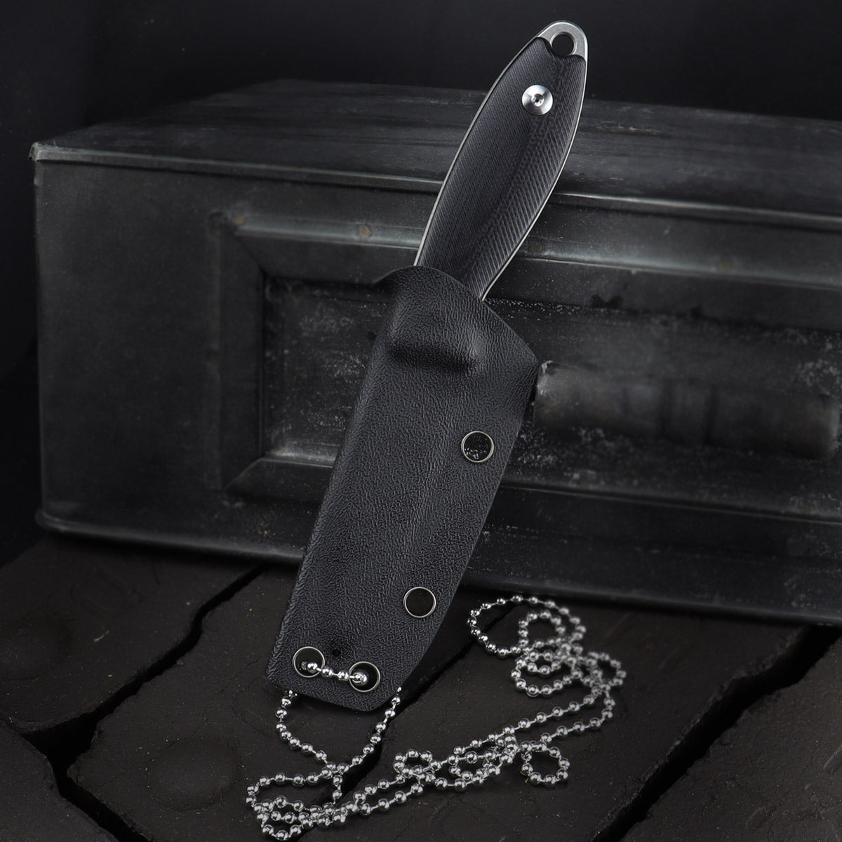 JEMade Fixed EDC neck knife Sunshine-IV G10 Handle with Kydex Sheath